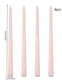 4pcs Candles, Perfect For Grand Occasions Like Banquets, Weddings, And Family Gatherings To Create A Romantic And Solemn Atmosphere. Made From , Smokeless Soy Wax, These Candles Are Available In A Variety Of Beautiful Colors - Multicolor - View 2