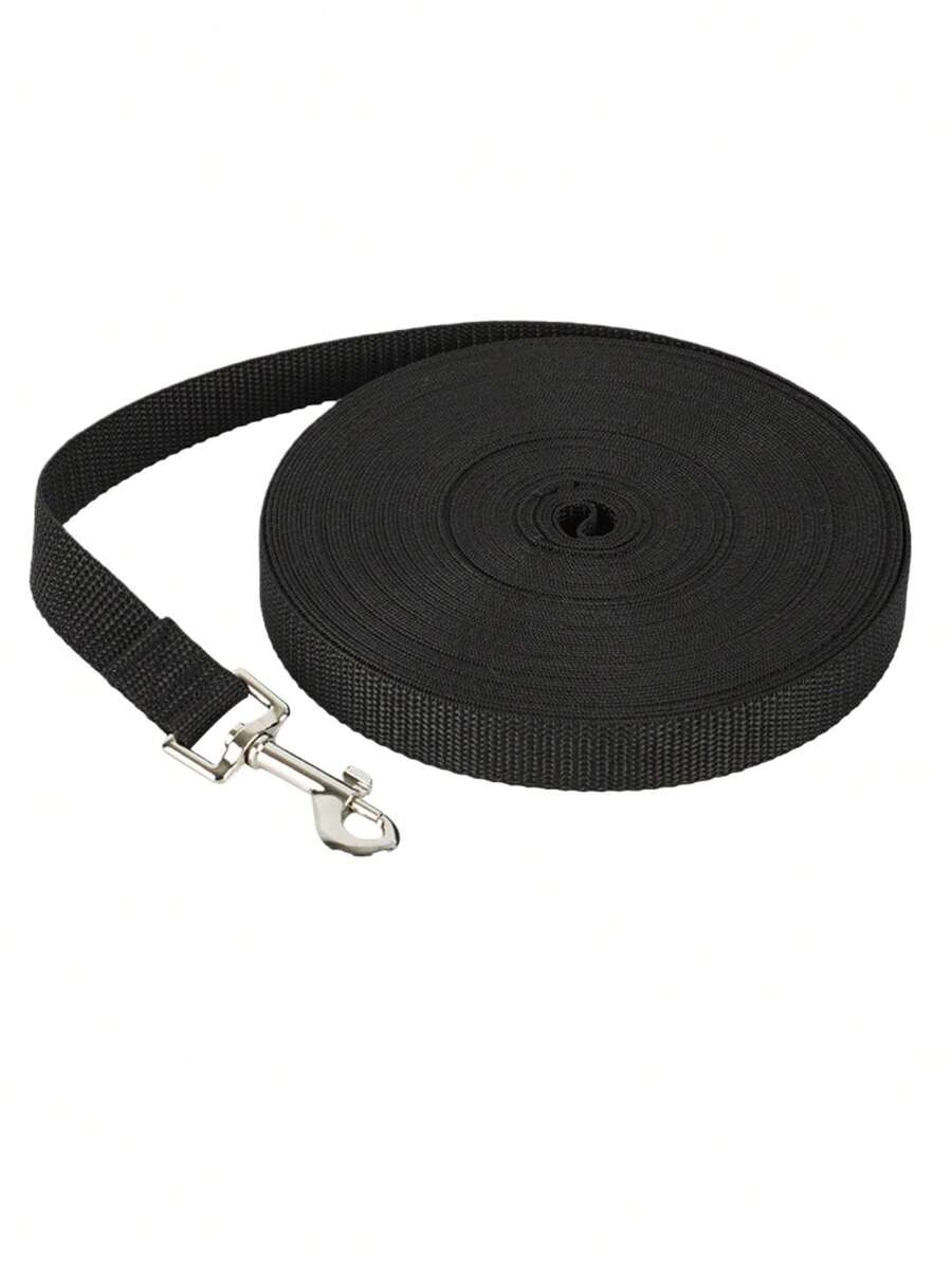 1pc Pet Leashes Are Available In 3/6/10/15 Meter Lengths. They Are Suitable For Long Distances, And Can Be Used To Leash Pets. Suitable For Small, Medium, And Large Dogs. - Black - View 1