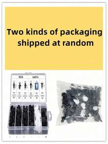 100 PCS Of Bumper Clips, Car Clips, Plastic Rivets, A Set Of Car Fasteners With Various Sizes, Including Push-Type Fasteners And AFastener Removal Tool. - Black and White - View 4