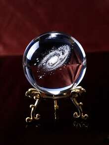 水晶球工艺品，桌面摆件，星空装饰，生日礼物，圣诞节装饰，家居装饰，派对装饰，感恩节礼物 - 彩色 - 查看 1