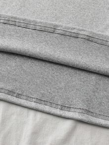 Conjunto de pijama de 4 piezas con manga corta y pantalones cortos minimalista y multicolor para adolescentes (niños) - Multicolor - Ver 3