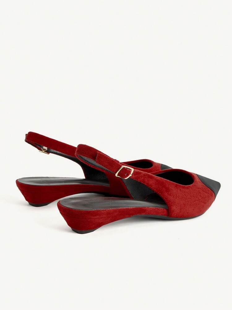 CUCCOO CHICEST Women's Elegant Commuter Pointed Toe Flats With Color Blocking Elegant Shoes Wedding Shoes Spring Shoes Bride Shoes