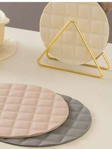 1pc Multipurpose Dining Table Mat, Kitchen Striped Non-Slip Heat-Resistant Placemat, Silicone Thick Insulation Pad, Slip Proof Kitchen Items, Practical Holiday Home Gift - Multicolor - View 7