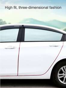 3 pies/16.4 pies/32.8 pies (1 m/5 m/10 m) Guardias de borde de puerta automotriz, Sello de goma universal en forma de U Protector de puerta, Guardias de entrada de puerta de automóvil sin adhesivo, Moldura de goma, Apto para sedán, camión, SUV y ATV, Accesorios exteriores para automóviles - Estilo A - Ver 4