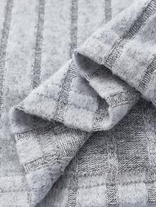 Cozy Pixies Baby Boy Soft Knit Casual Versatile Mandarin Collar Long Sleeve Pullover Top - Multicolor - View 6