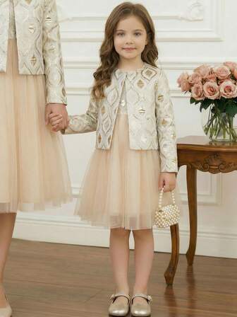 PrepCrw 1件装少女优雅都市学院风大蝴蝶结装饰长袖针织圣诞红色连衣裙，适合外出、聚会、节日派对、秋季、冬季、春季、夏季、圣诞节等场合。