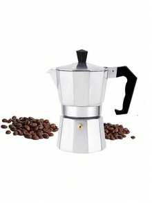 Zazumi Classic Italian-American Espresso Maker - 10.14oz Aluminum Stovetop Coffee Pot, Manual Operation, Perfect For Home & Restaurant Use Back To School - Multicolor - View 9
