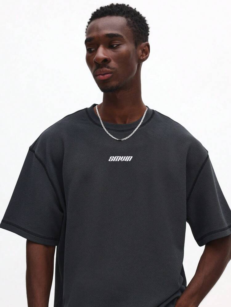 Essentials Crew Neck Tee With Text Logo