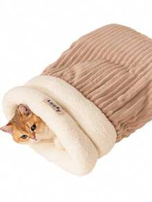 Cat Sleeping Bag (Single Pack)-This Semi-Enclosed Plush Sleeping Bag Has A Variety Of Styles And Colors To Choose From. It Can Provide Your Cat With Proper Comfort, Create A Comfortable And Warm Nest For Your Pet, And Let Your Cat Live In A Warm. - Multicolor - View 5