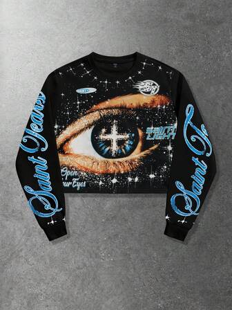 Street Life Felpa unisex casual con coulisse e maniche lunghe, maglietta girocollo con stampa grafica stile street