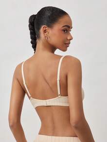 Ocili 100% Cotton Ribbed Comfortable Basic Minimalist Chic Autumn Casual Women Bra