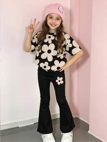 2pcs/Set Girls Casual Chic Creative Personalized Fresh Minimalist Black ...