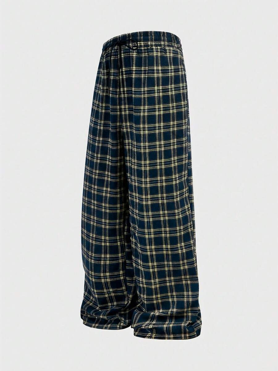 EASEVO Quần dài nam cỡ lớn kẻ caro dáng rộng, thoải mái. - Nhiều màu - Xem 1