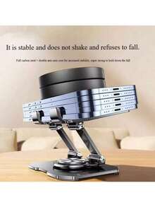 Single-Fork Foldable Laptop Stand, Adjustable Height Cooling Pad Holder, Suitable For All Laptops, Made Of ABS - Multicolor - View 5