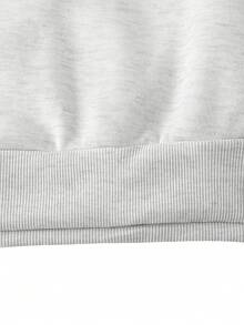 少女四分之一拉链宽松卫衣和休闲运动裤套装，返校季、秋冬季、舒适秋季、圣诞节、可爱休闲日常胶囊衣橱、Y2K街头风，灰色