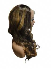 MECRY 真人前额发假发 6-36 英寸蕾丝前额假发 13X4 13*6 4*4 5*5 和 13*1 黑色水波纹蕾丝前额假发 真人前额发 200% 密度 真人 13X4 蕾丝前额假发 真人前额发预先拔毛，适用于 13*1 精灵短发假发 - S4/27 - 查看 8