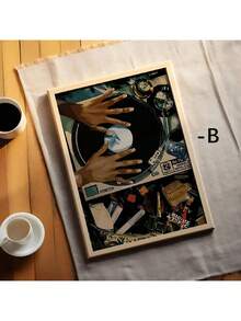 3-Piece Set Of Artworks, Fashionable Retro Style, Wall Paintings, Wall Decorations, Wall Decorations, Home Decor, Poster Art, Canvas Wall Stickers, Bedroom Living Room Corridor Decoration Gifts, Birthday Graduation - Multicolor - View 6