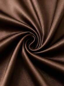 Franclia Fashionable New Satin Asymmetrical Midi Skirt, Spring/Summer High-Waisted, Slimming, Bodycon, Sexy, Pleated Women's Midi Skirt, Women's Midi Skirt, Women's Elegant Midi Skirt, Women's Spring/Summer Midi Skirt, Summer Outfit, Women's Bodycon Midi Skirt, Women's Slit Midi Skirt, Women's Shimmering Midi Skirt, Women's Mini Midi Skirt, Women's Satin Midi Skirt.Graduation Season Attire, Fashionable Casual Commuter Wear, Business Office Wear, Versatile And Stylish Everyday Casual Wear, Urban Teacher's Professional Attire - Brown - View 5