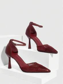 CUCCOO SZL Women Pumps Valentine's Day - Burgundy - View 2
