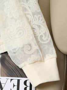 GlowEve 女士轻薄提花开襟拉链外套，春夏款