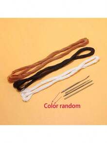 皮革缝纫套装，含DIY铜柄锥子，适用于皮革、帆布、帐篷和鞋子的修补（针和盒子颜色随机） - 彩色 - 查看 5