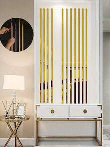 5-Meter Stainless Steel Modern Decorative Wall And Ceiling Trim - Mirror-Polished Modern Roll Material, Suitable For Living Room DéCor. - Gold - View 5