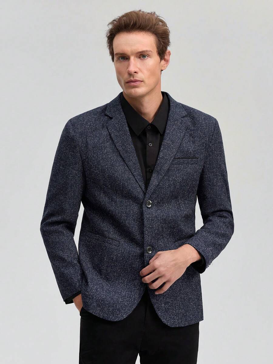 Officeau 男士时尚商务尖领西装外套