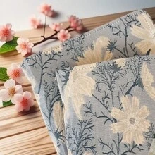 Cirelle 刺绣花朵活页笔记本 - 手工制作，可替换内芯，空白页，复古文具或返校礼物之选 - 彩色 - 查看 17