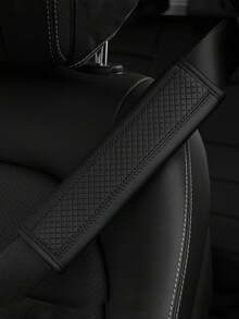 MEIKAXIU 1 Buah Pelindung Sabuk Pengaman Mobil Kulit PU Timbul, Aksesori Dekoratif Interior Mobil Universal, Sepanjang Musim, Aksesori Mobil - satu ukuran cocok untuk semua - View 3