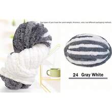 500g Sợi Chenille siêu thô, Đường kính 2cm - Chăn đan tay tự làm, Kết cấu nhung, Sợi Polyester mềm & dày để móc và đan Gối ấm cúng, Chăn, Thảm, Giường cho thú cưng, Tổ cho thú cưng, Gối, Khăn quàng cổ, Mũ, Túi đeo chéo, Búp bê, Đồ chơi cho thú cưng và các Dự án thủ công móc - Nhiều màu - Xem 30