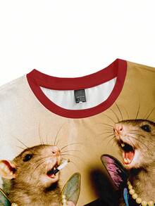 Y2Kool Maria Clara Maia 多色猫咪图案背心“Life Vibe Y2K”休闲短款修身T恤，适合秋季、冬季、度假、外出、派对、日常穿着，街头风女装派对吊带背心可爱T恤猫咪衬衫T恤可爱T恤图案上衣辣妹黑色 - 彩色 - 查看 4