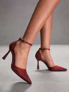 CUCCOO SZL Women Pumps Valentine's Day - Burgundy - View 5