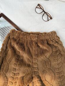 Franclia 休闲拉链上衣和裤子家居服套装 - 駝色 - 查看 7