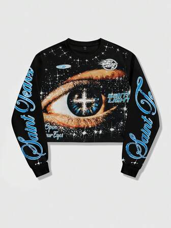 Street Life Felpa unisex casual con coulisse e maniche lunghe, maglietta girocollo con stampa grafica stile street