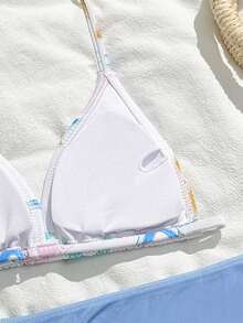 SHEIN Tween Girls 3 PiecesBikini Sets, Cute Knit Starfish & Ocean Themed Fabric, Fashionable Design, Modest Swimwear Suitable For Beach, Swimming, Vacation, Summer Summer Vacation Thermal Christmas Holiday Festival New Years Valentines Swim Tween Bathing Suits 3 Piece Set 3 Piece Swimsuit Set Girls Beach Sets Bikini Set With Sarong Skirt Starfish Print Bikini Set Swimwear With Tied Waist Girls Bikini Set With Sarong Skirt Starfish Print Swimsuit Starfish Print Swimwear