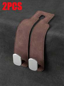 4-Piece Car Hook Set, Car Seat Cover With Hidden Hook, PU Leather Material, Car Accessories, Car Interior Accessories, Car Bag Storage Hook, Car Seat Backrest Upgrade Hidden Hook, ABS Rear Car Bag Storage Hook, Suitable For Various Car Models, Travel, Outdoor, Back To School Season Women's Storage And Organization, Travel Essential Gifts - Multicolor - View 20