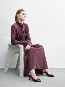 CUCCOO BIZCHIC Giày cao gót nữ - Rượu vang đỏ - Xem 6