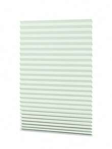 1片免工具裁剪式遮光褶皱布帘，临时窗帘，免钻孔自粘式，易于裁剪安装，可在家自行修剪 - 淺灰色 - 查看 7