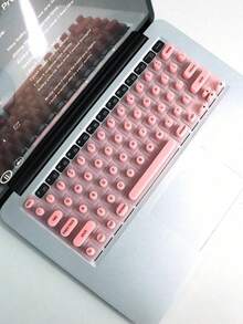A Silicone Keyboard Mat Suitable For Long Nails, Featuring Scratch Resistance, Ergonomic Design For Easy Typing, And Compatibility With US Apple,Back To School - Multicolor - View 14