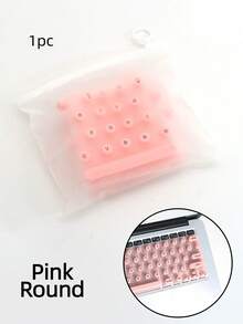 A Silicone Keyboard Mat Suitable For Long Nails, Featuring Scratch Resistance, Ergonomic Design For Easy Typing, And Compatibility With US Apple,Back To School - Multicolor - View 3