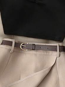 Franclia 夏季新款性感吊带撞色蝴蝶结前褶皱露脐吊带背心+卡其色短裤两件套，女士系带短裤裙，春夏女士两件套，女士夏季休闲套装，春夏撞色女士两件套，夏季女士服装，适合度假、约会