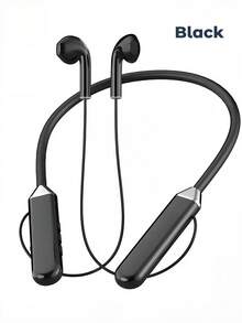 Teckwe 颈挂式 5.3 无线耳机，超长待机，立体声降噪，耳塞式运动耳机，带数字显示屏 - 均碼 - 查看 10