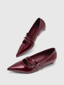 CUCCOO BIZCHIC Women Flats - Burgundy - View 5
