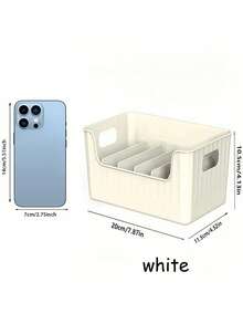 SHEIN A Six-Compartment Detachable Separated Seasoning Rack, A Large-Capacity Refrigerator, A Cabinet And A Seasoning Storage Box On The Living Room Countertop, And A Practical Shelf. - Multicolor - View 2