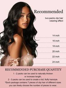 7PCS Straight Clip In Hair Extensions 100% Real Human Hair 14-24 Inch 115G Double Weft Invisible Clip Hair Extensions Remy Natural Human Hair For Women Girls Daily Use - S2A - View 5