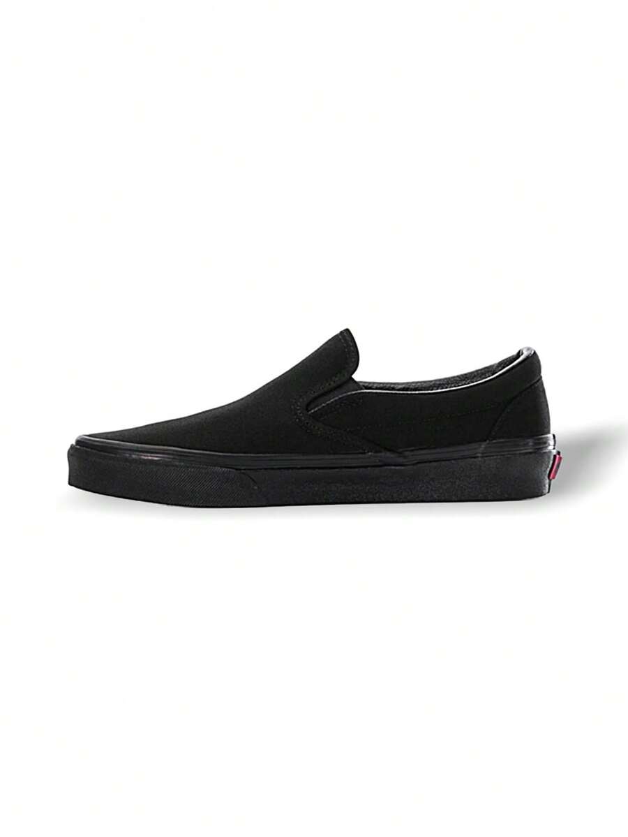 Vans Giày thể thao cổ điển không tay, unisex, thấm hút mồ hôi, thoáng khí, nhẹ, co giãn tốt, logo chắc chắn, dễ giặt, đa năng, thích hợp cho thể thao ngoài trời, chạy bộ, đi học hàng ngày, màu đen VN000EYEBKA - màu đen - Xem 1