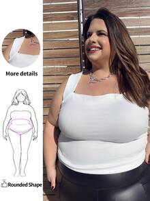 Enliva 2 件大码休闲纯色短款女式背心，夏季女装，冬季，CURVE PLUS/秋冬 - 彩色 - 查看 1