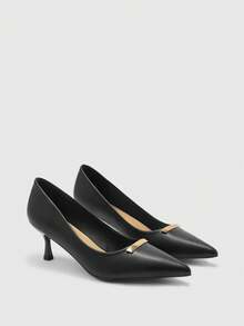 CUCCOO BIZCHIC Women Pumps Valentine's Day - Matte Black - View 2