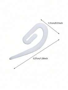100pcs White Plastic Curtain Hooks For Curtains - White - View 6