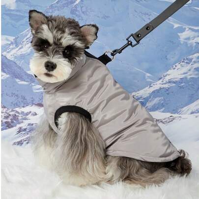 PETSIN Grey Waterproof Thick Pet Vest, Suitable As A Gift For Pet Lovers